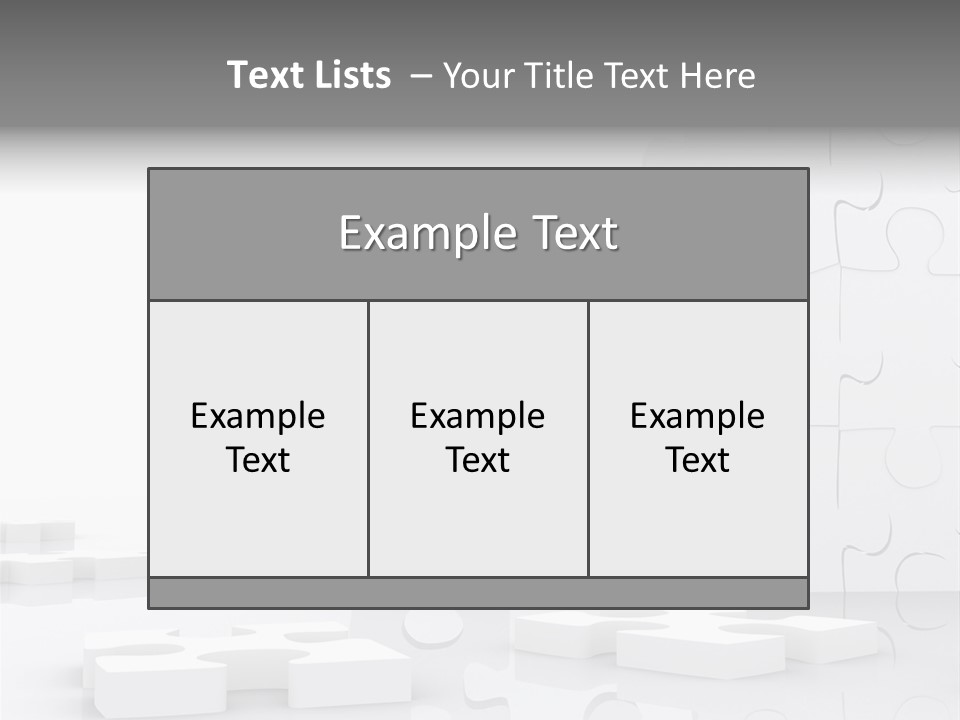 Piece Skill Patience PowerPoint Template