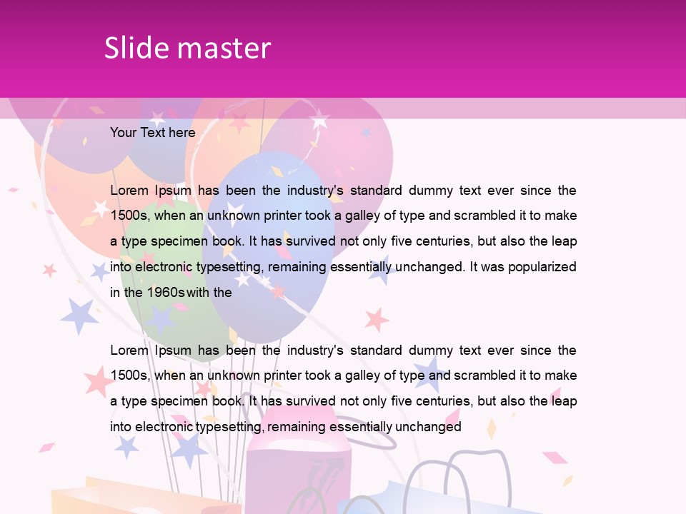 Jubilee Bargains Vector PowerPoint Template