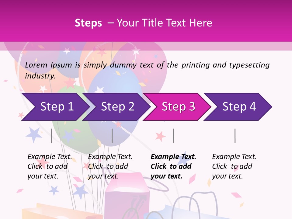 Jubilee Bargains Vector PowerPoint Template