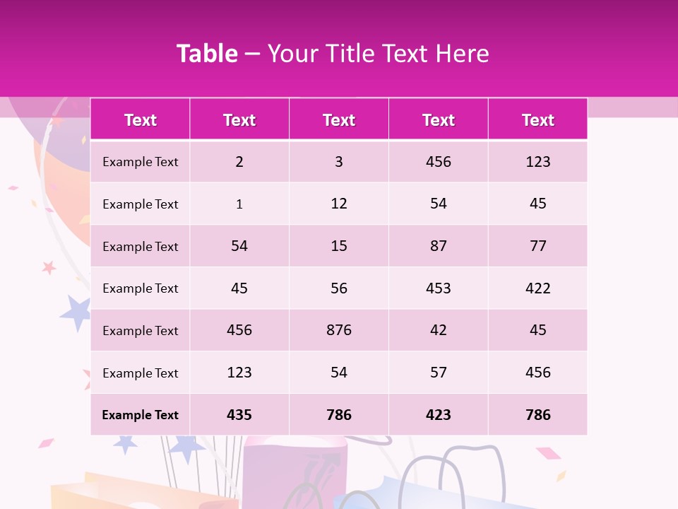 Jubilee Bargains Vector PowerPoint Template