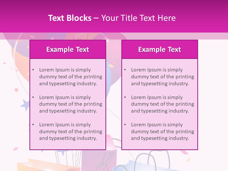 Jubilee Bargains Vector PowerPoint Template