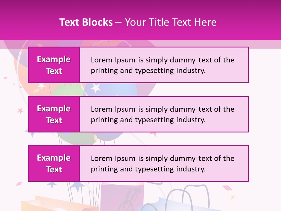 Jubilee Bargains Vector PowerPoint Template
