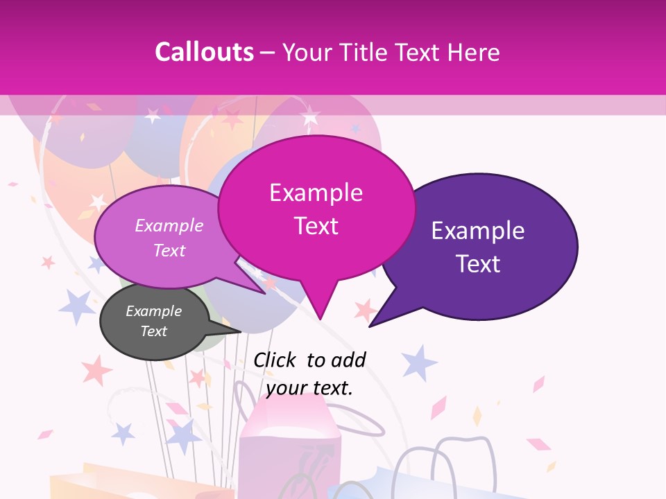 Jubilee Bargains Vector PowerPoint Template