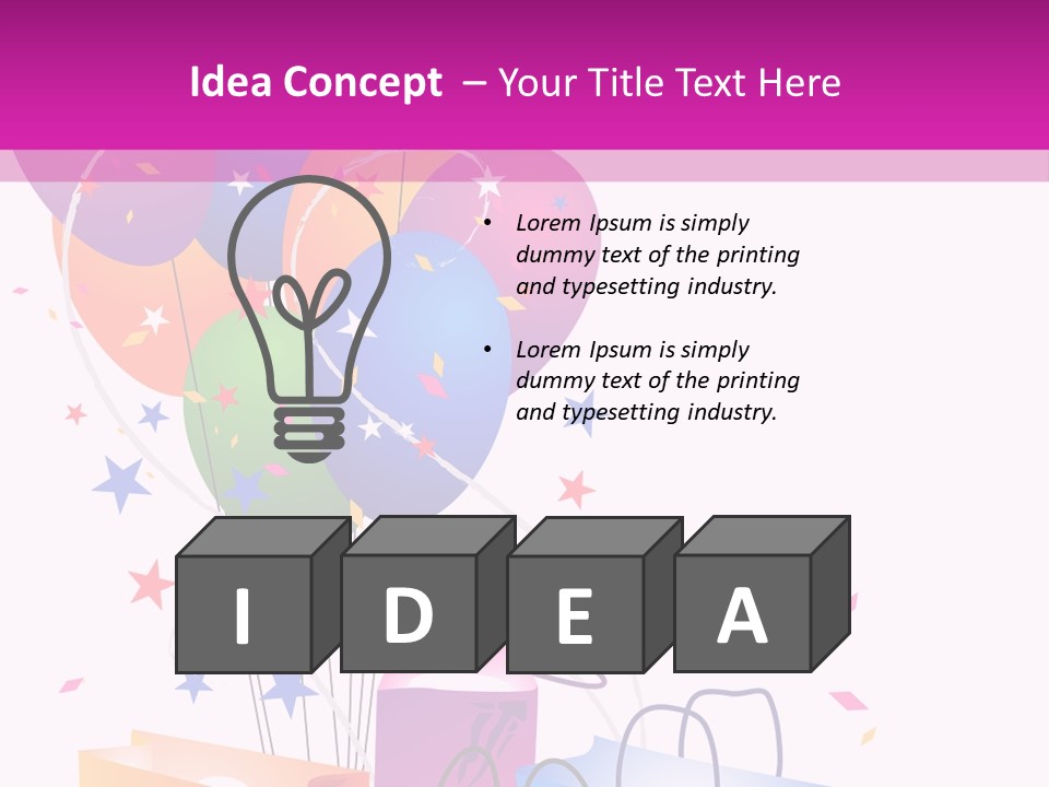 Jubilee Bargains Vector PowerPoint Template