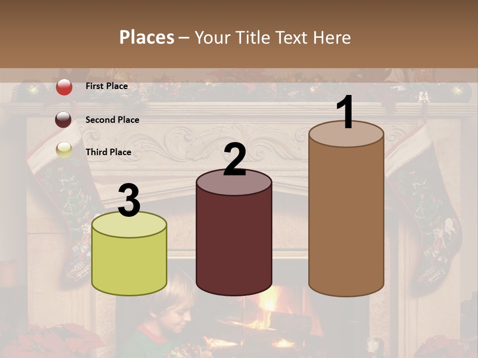Hearth Christmas Guessing PowerPoint Template