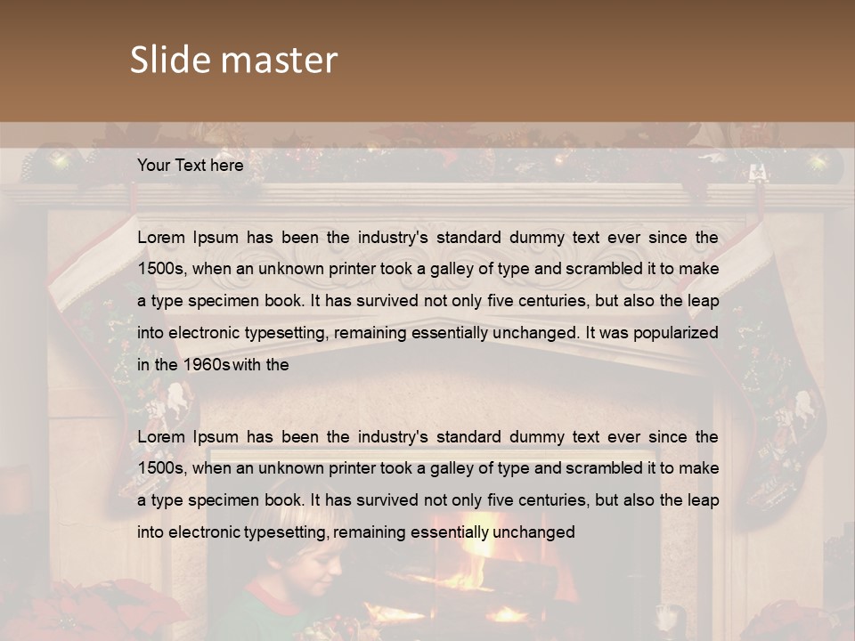 Hearth Christmas Guessing PowerPoint Template