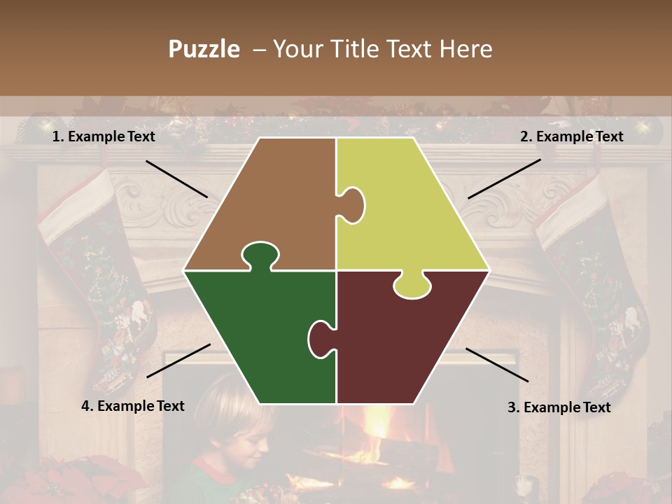 Hearth Christmas Guessing PowerPoint Template