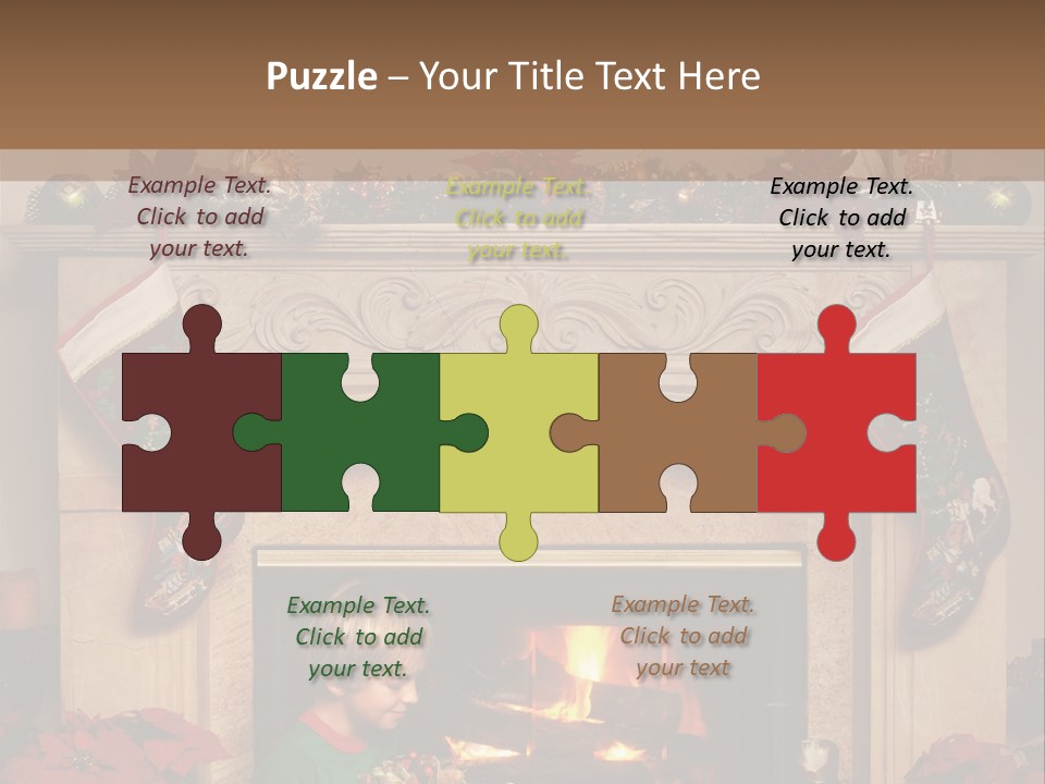 Hearth Christmas Guessing PowerPoint Template