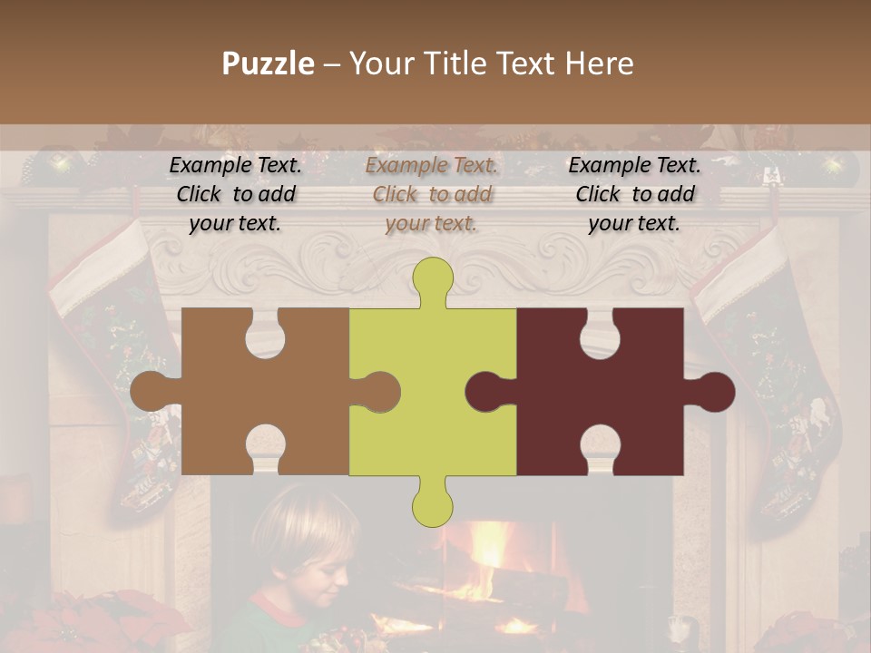 Hearth Christmas Guessing PowerPoint Template