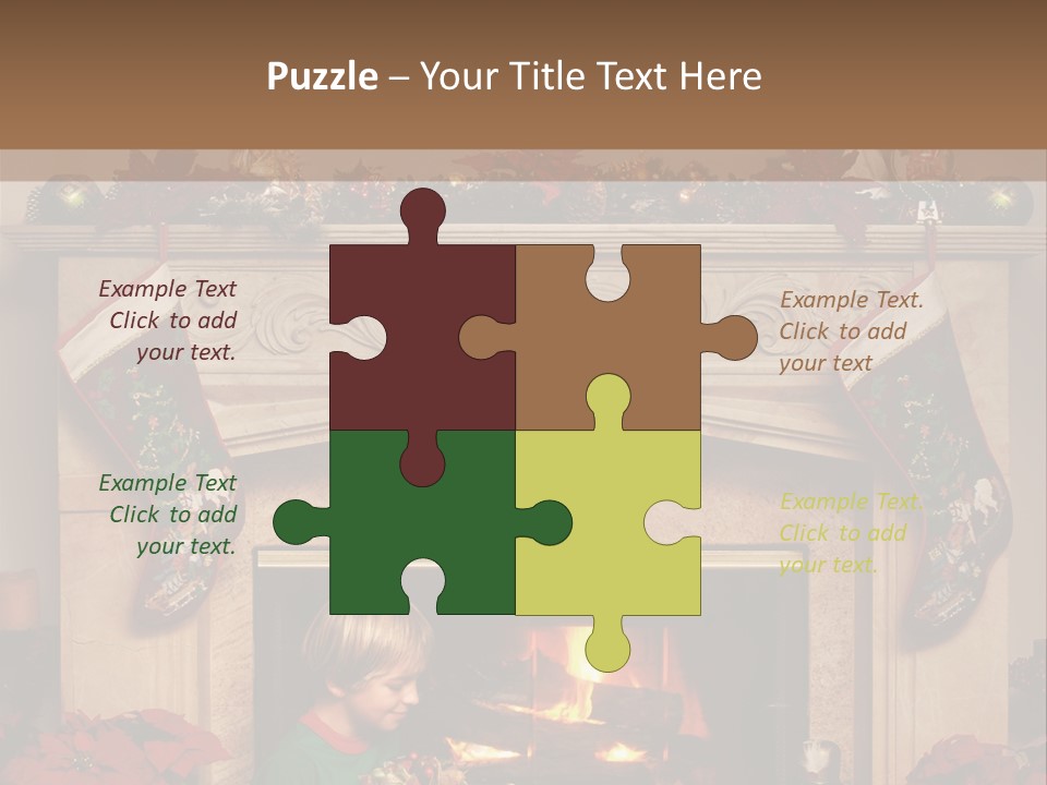Hearth Christmas Guessing PowerPoint Template