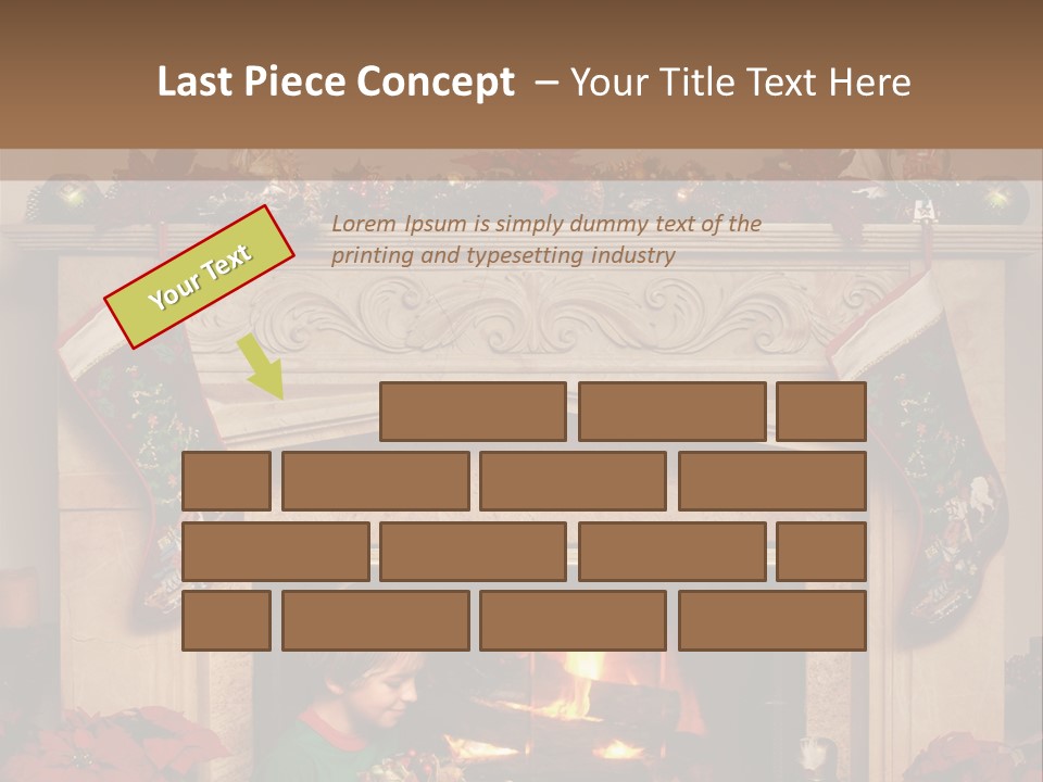 Hearth Christmas Guessing PowerPoint Template