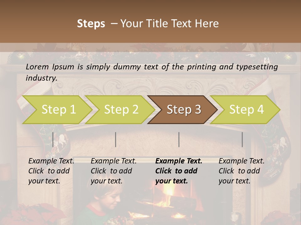 Hearth Christmas Guessing PowerPoint Template