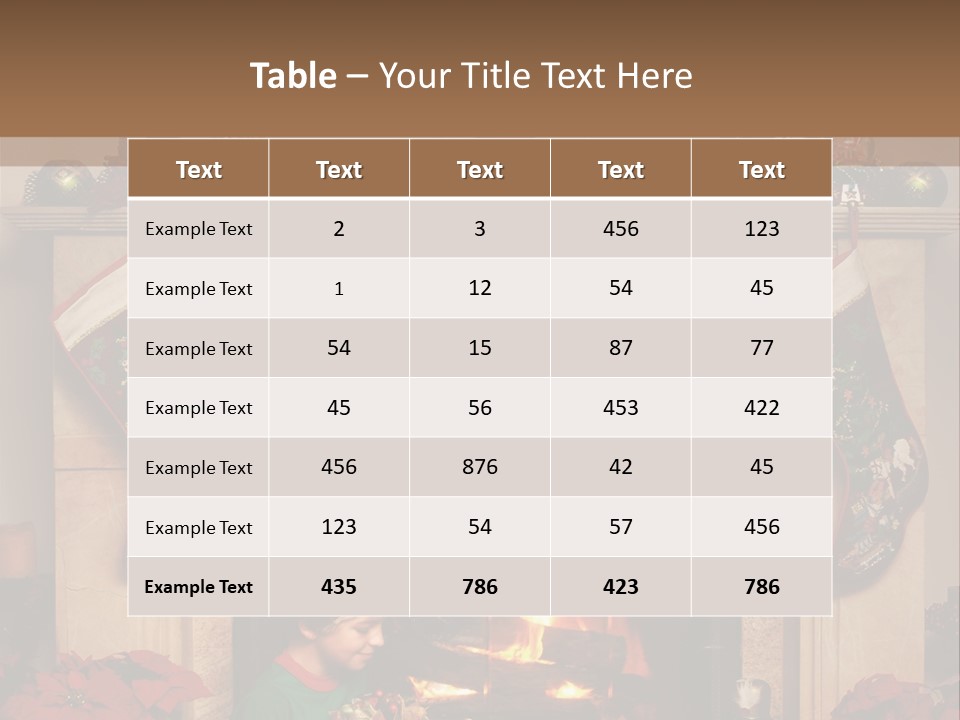 Hearth Christmas Guessing PowerPoint Template