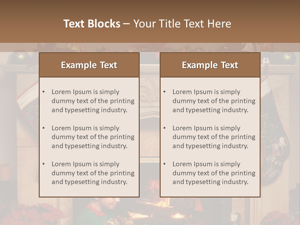Hearth Christmas Guessing PowerPoint Template