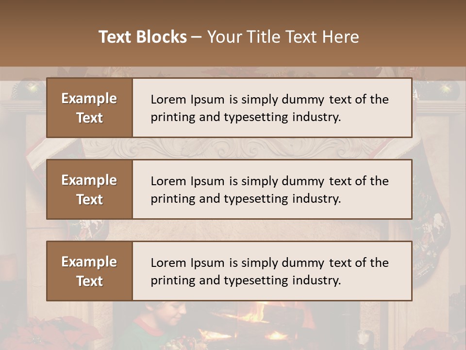 Hearth Christmas Guessing PowerPoint Template