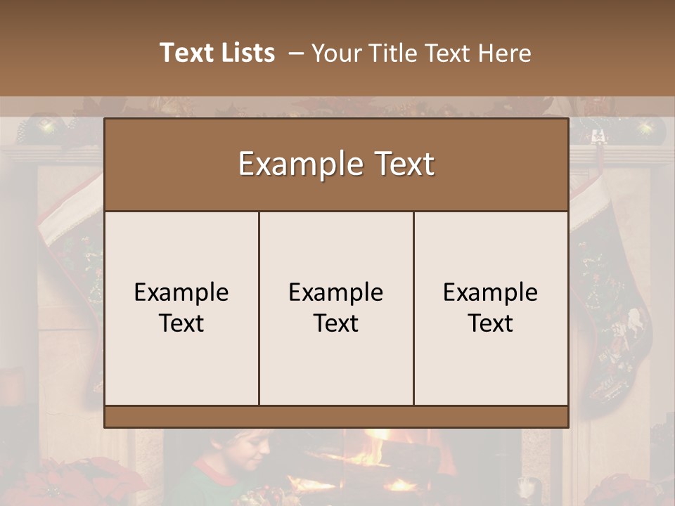 Hearth Christmas Guessing PowerPoint Template