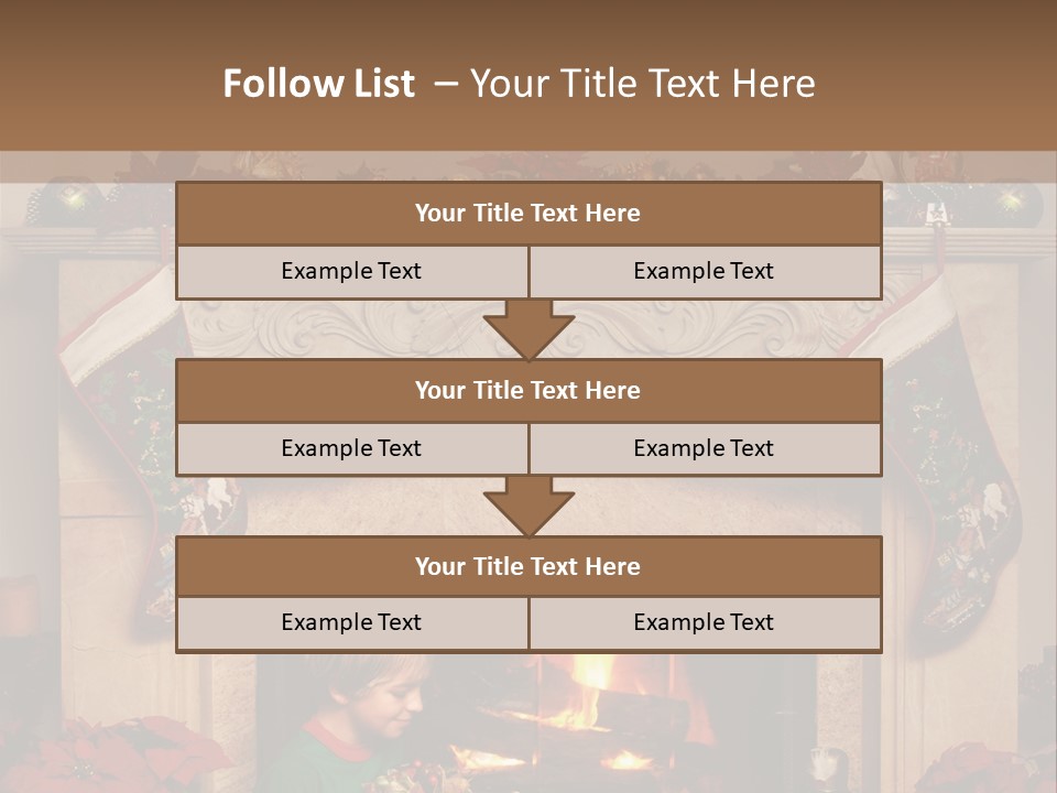 Hearth Christmas Guessing PowerPoint Template