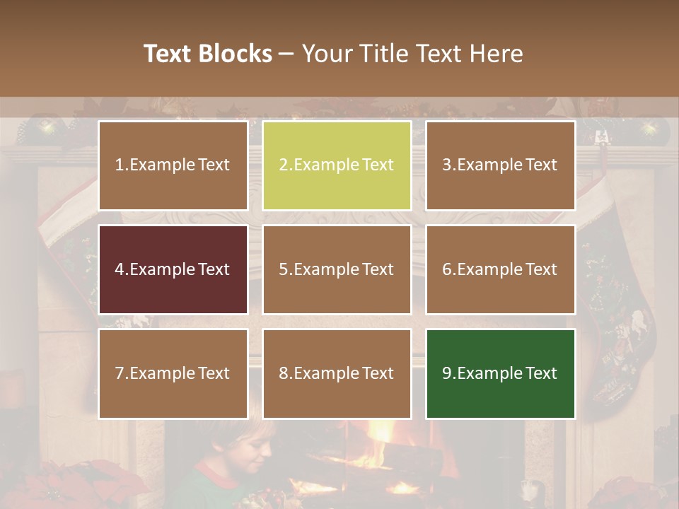 Hearth Christmas Guessing PowerPoint Template