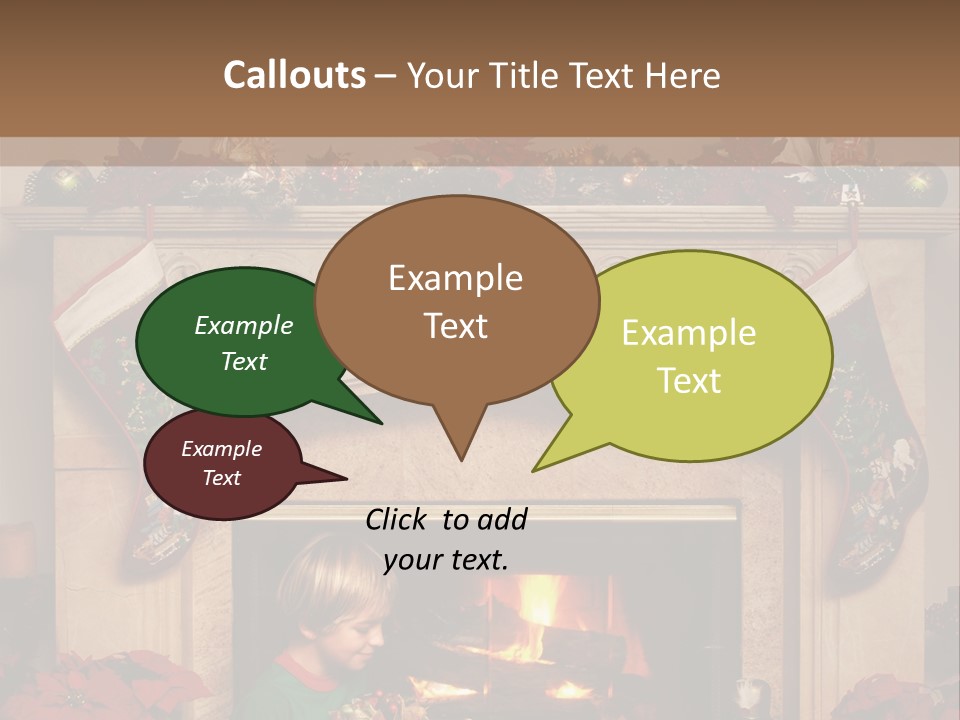 Hearth Christmas Guessing PowerPoint Template