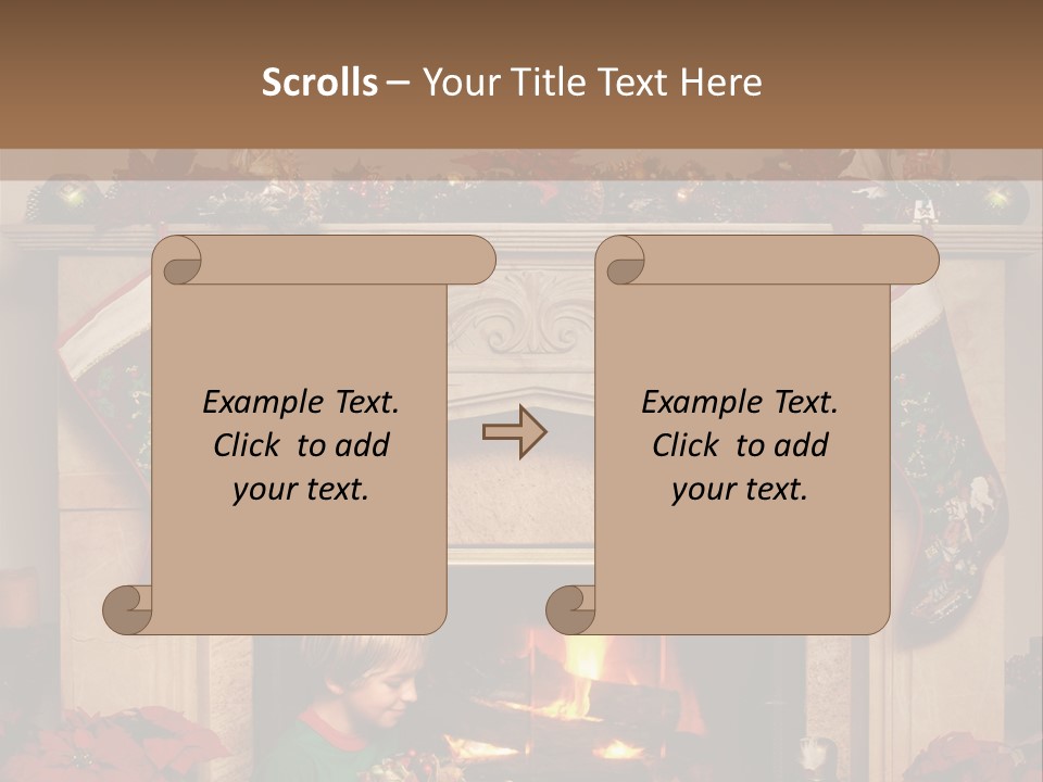 Hearth Christmas Guessing PowerPoint Template