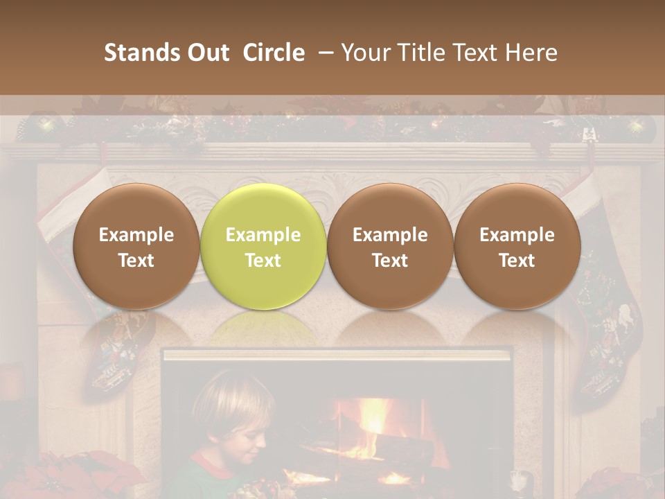 Hearth Christmas Guessing PowerPoint Template