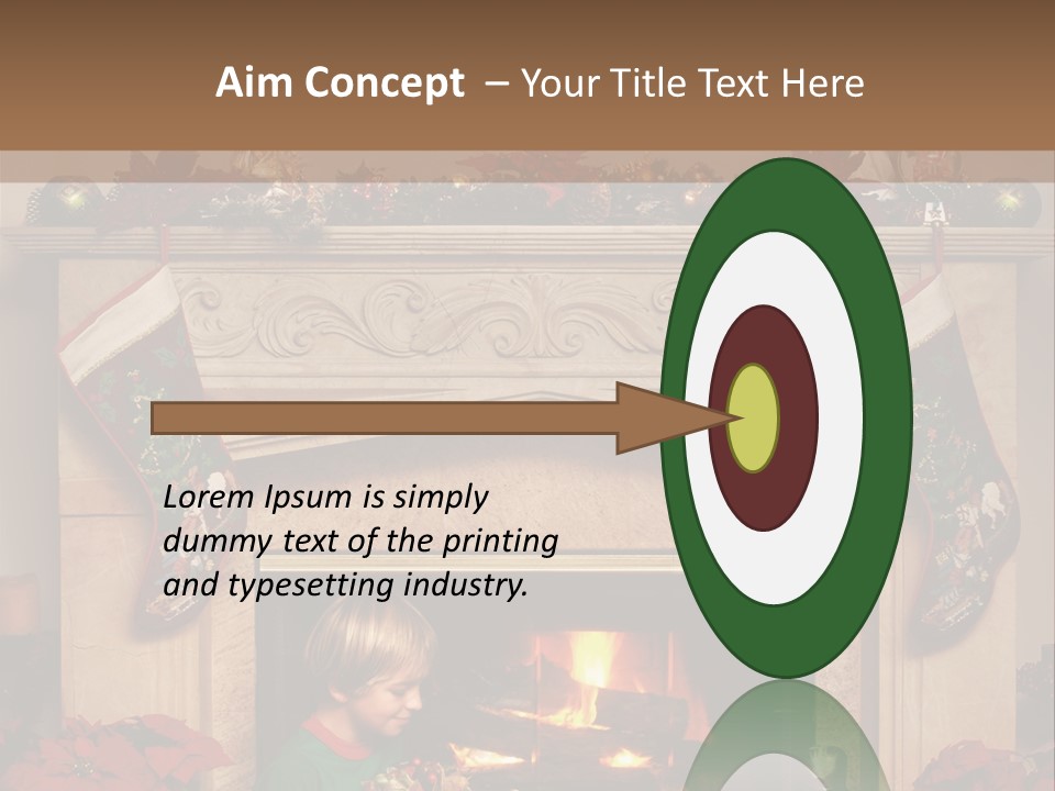 Hearth Christmas Guessing PowerPoint Template