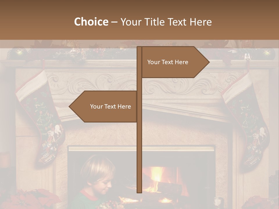 Hearth Christmas Guessing PowerPoint Template