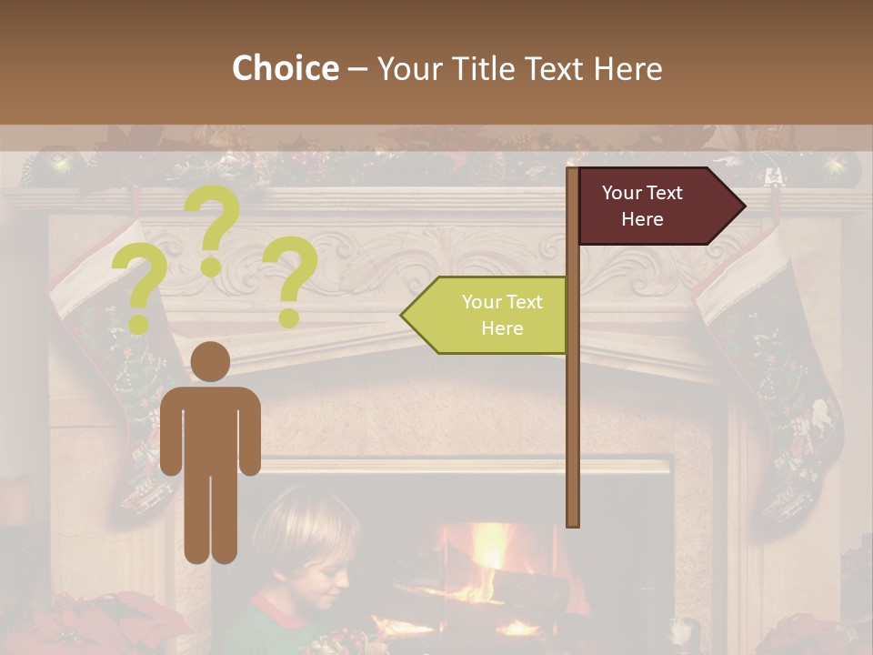 Hearth Christmas Guessing PowerPoint Template
