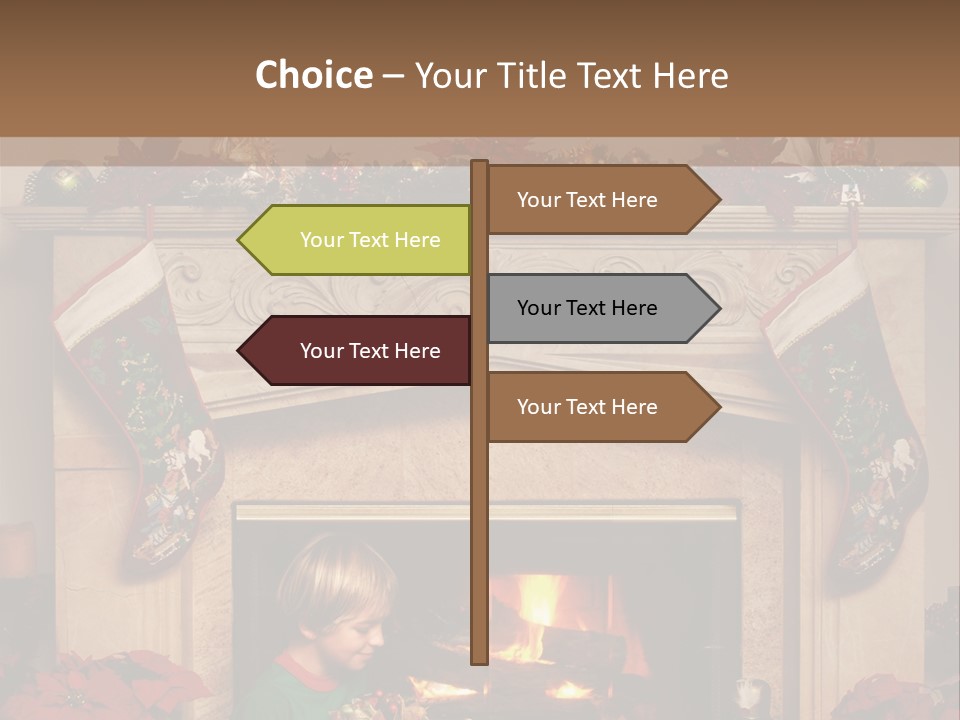 Hearth Christmas Guessing PowerPoint Template