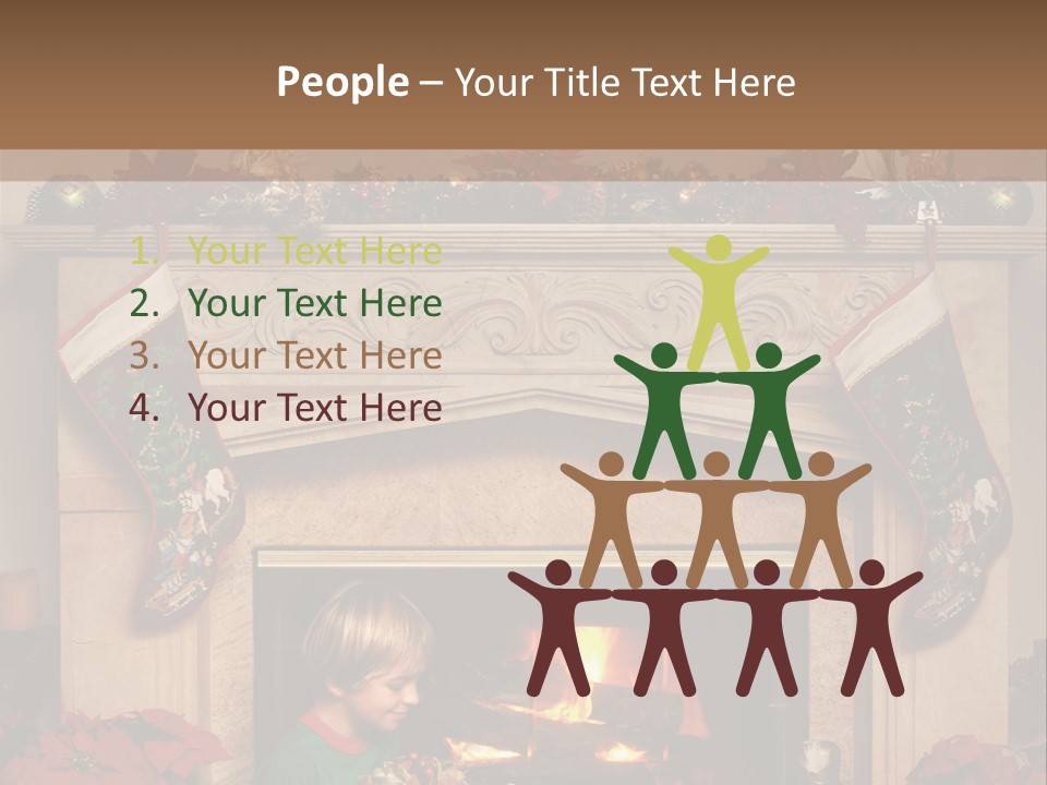 Hearth Christmas Guessing PowerPoint Template
