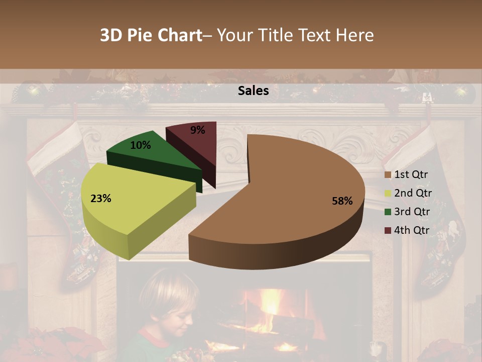 Hearth Christmas Guessing PowerPoint Template