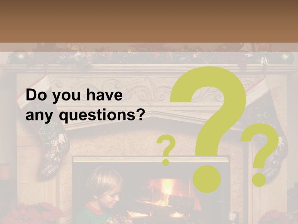 Hearth Christmas Guessing PowerPoint Template