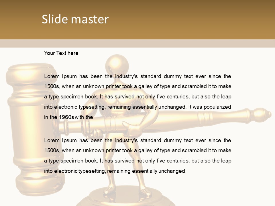 Idea Law Metaphor PowerPoint Template