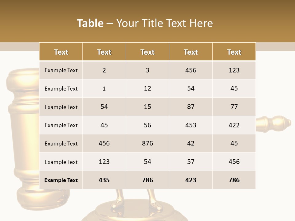 Idea Law Metaphor PowerPoint Template