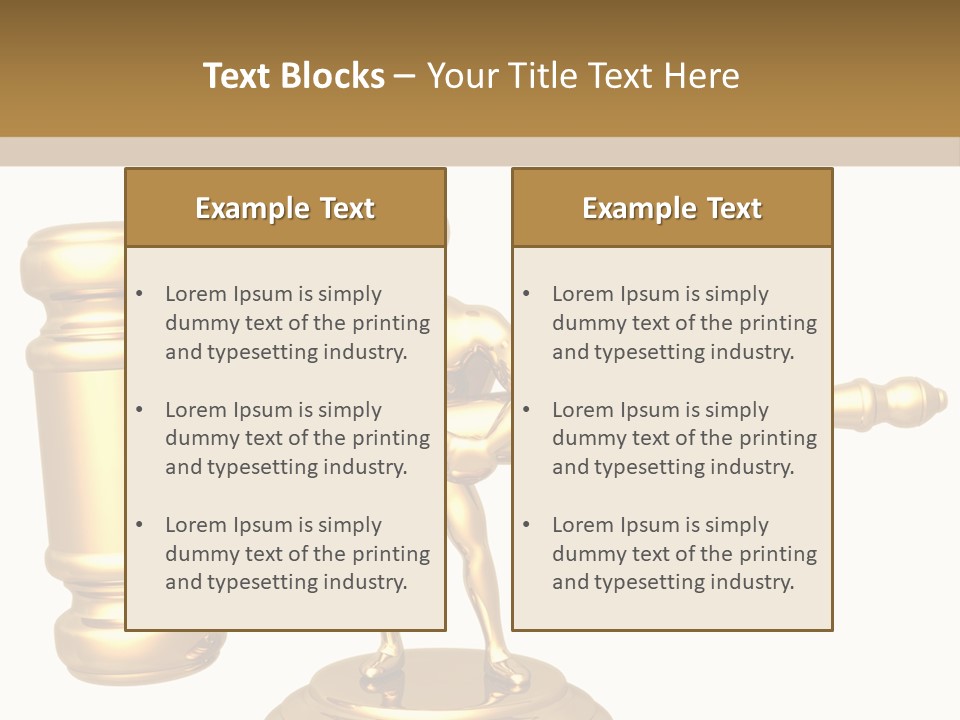 Idea Law Metaphor PowerPoint Template