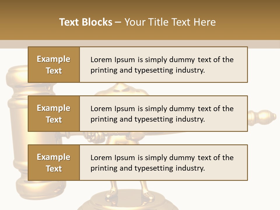 Idea Law Metaphor PowerPoint Template
