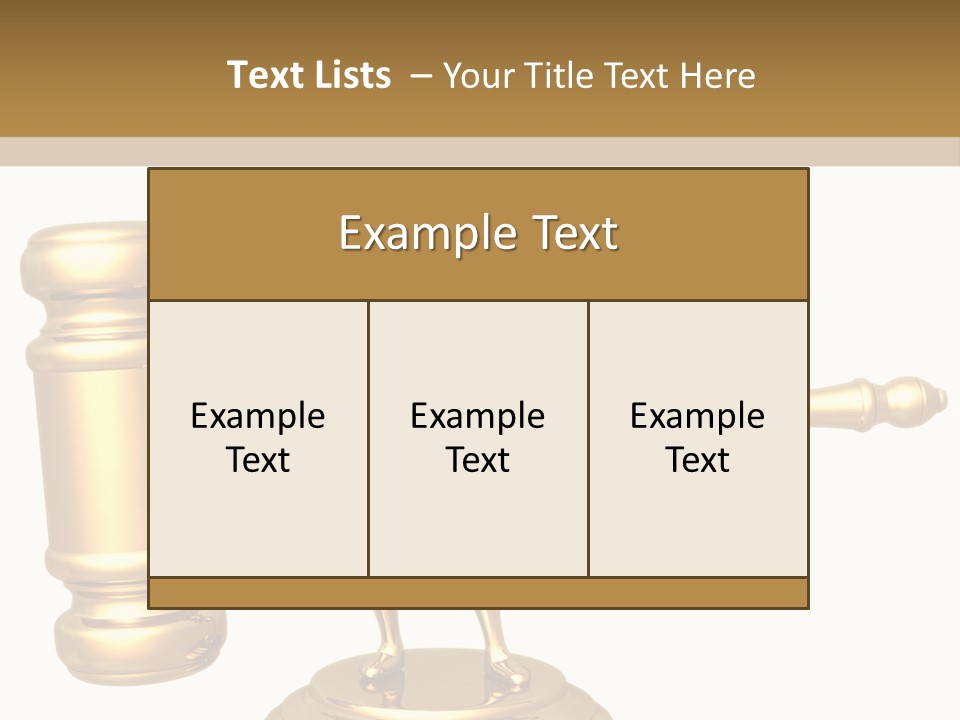 Idea Law Metaphor PowerPoint Template