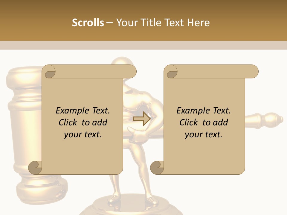 Idea Law Metaphor PowerPoint Template