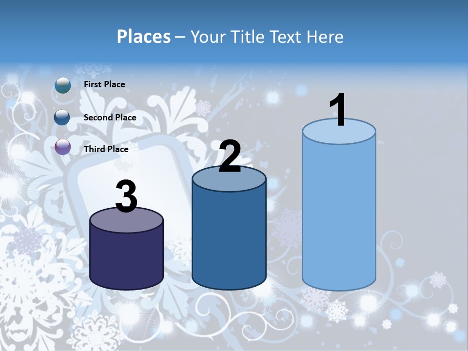 Beautiful Festival Snow PowerPoint Template