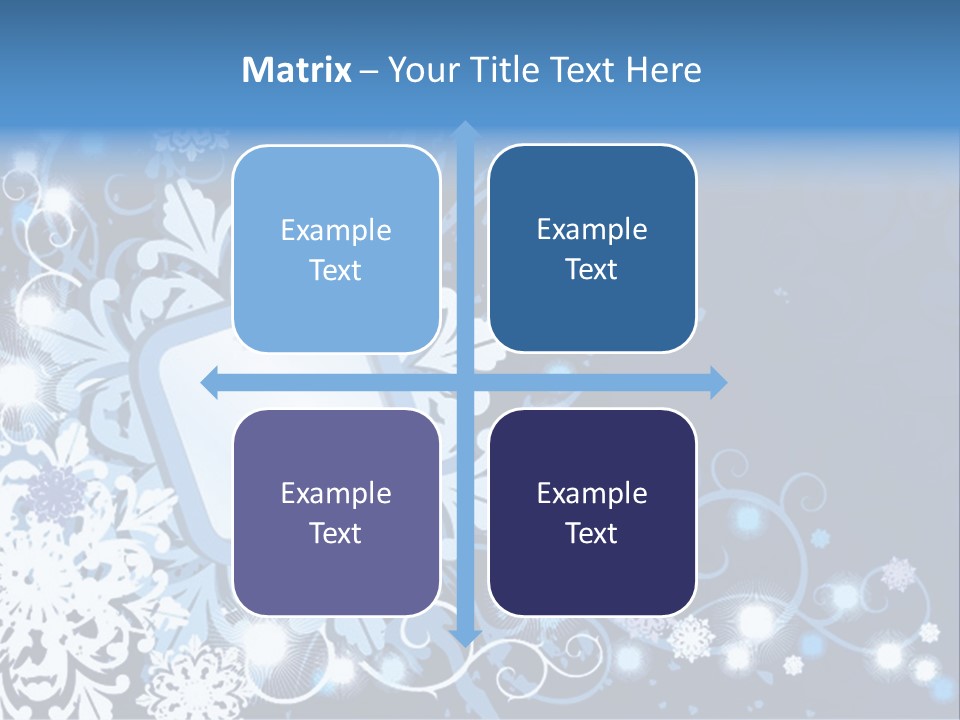 Beautiful Festival Snow PowerPoint Template