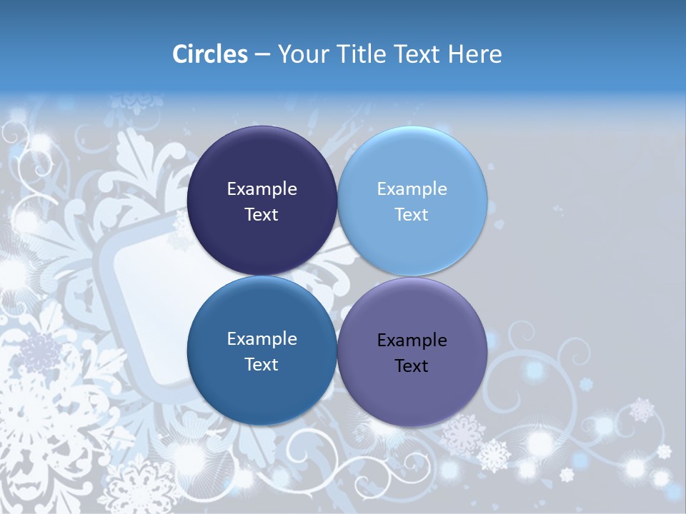 Beautiful Festival Snow PowerPoint Template