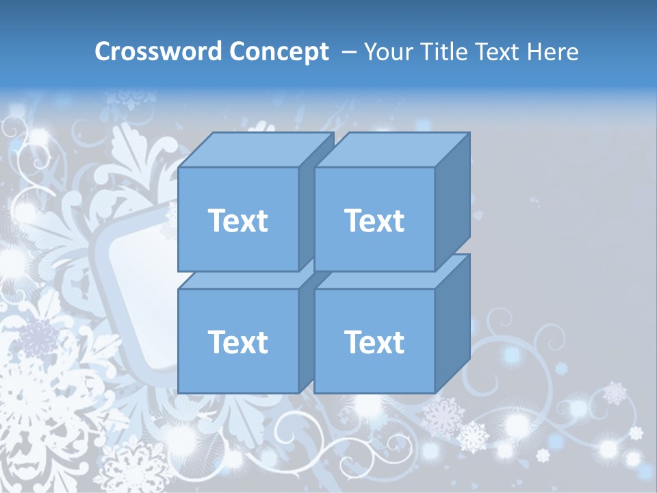 Beautiful Festival Snow PowerPoint Template