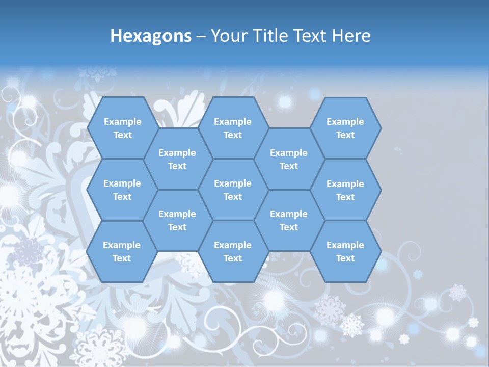 Beautiful Festival Snow PowerPoint Template