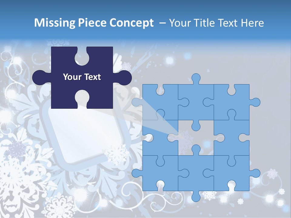 Beautiful Festival Snow PowerPoint Template