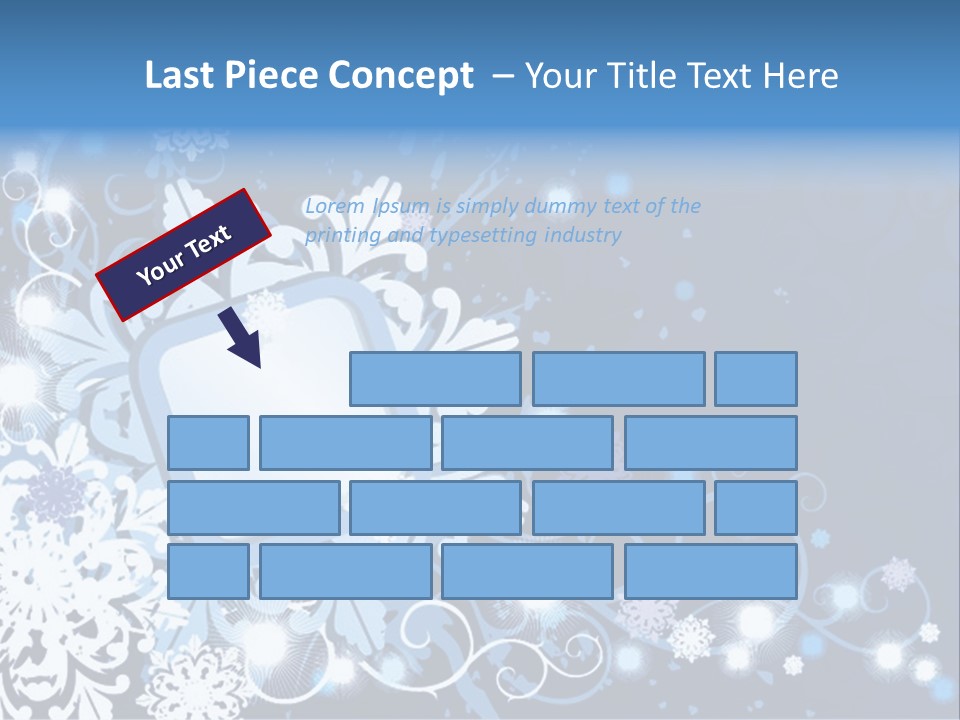 Beautiful Festival Snow PowerPoint Template