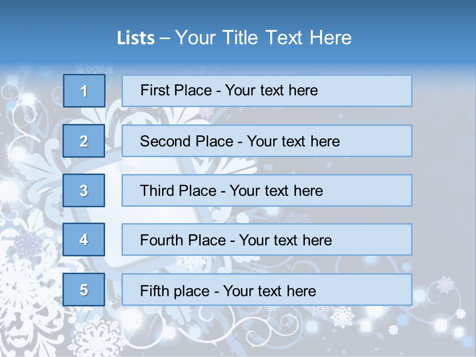 Beautiful Festival Snow PowerPoint Template