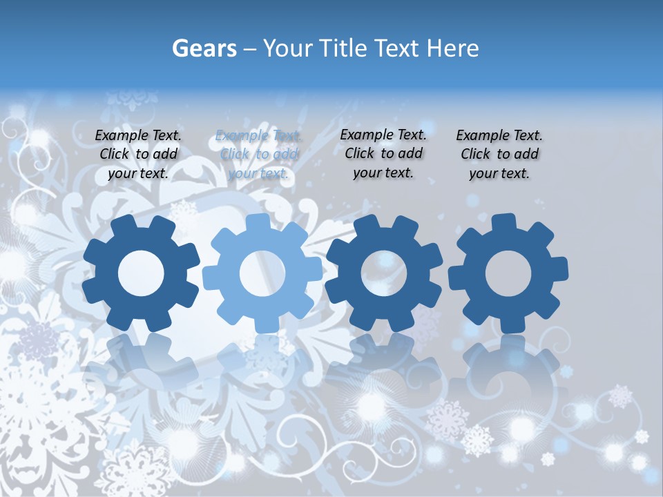 Beautiful Festival Snow PowerPoint Template