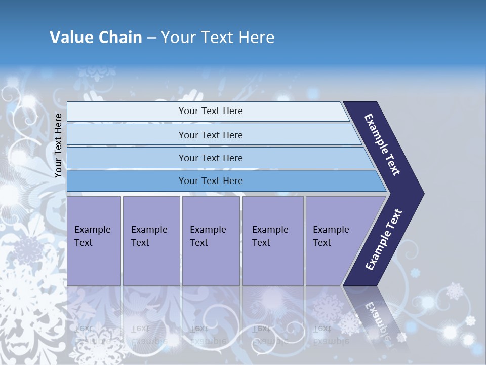 Beautiful Festival Snow PowerPoint Template