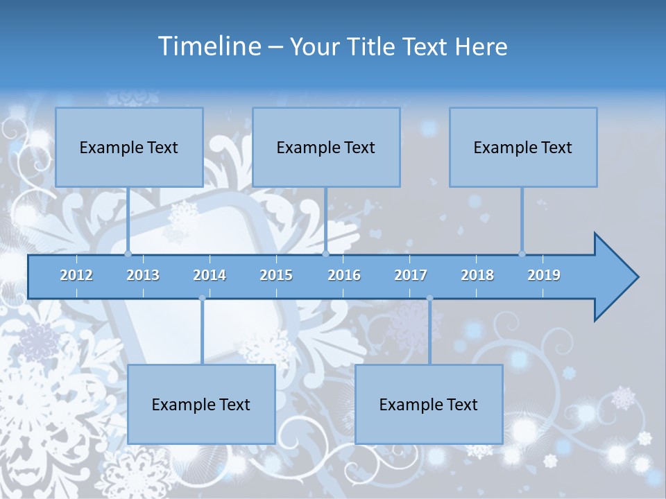 Beautiful Festival Snow PowerPoint Template