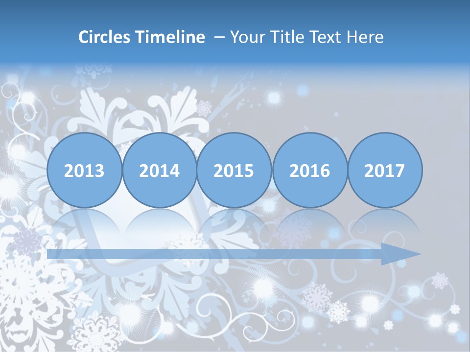 Beautiful Festival Snow PowerPoint Template